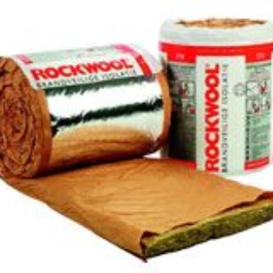 Rockwool spijkerflensd.  60x600cm  80mm  3.60m2   p/rol