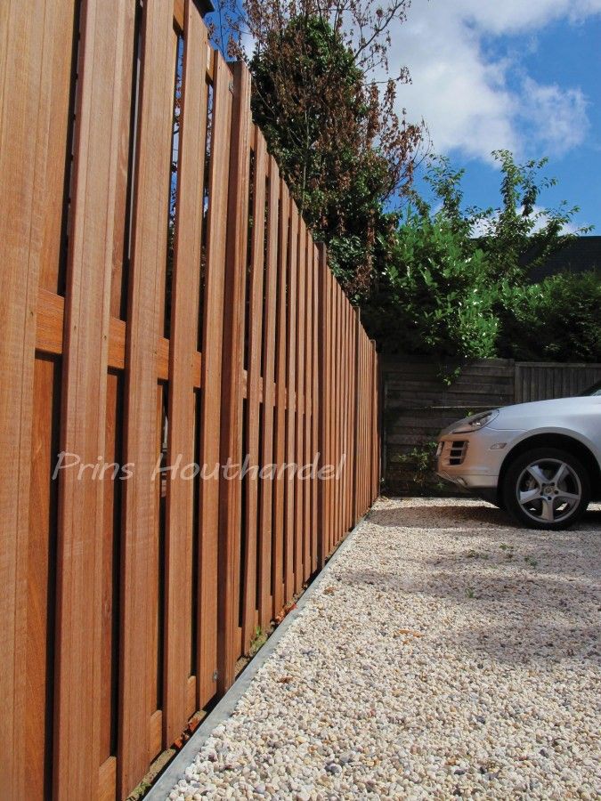 Hardhouten Tuinscherm 180x180cm Robuust Recht (AANBIEDING!) - Afbeelding 2