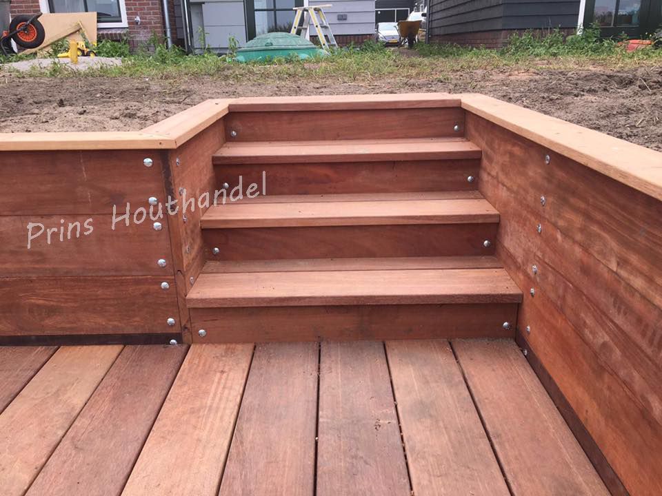 Hardhouten Bankirai Yellow Balau Vlonderplanken 28x190mm (aanbieding) - Afbeelding 6