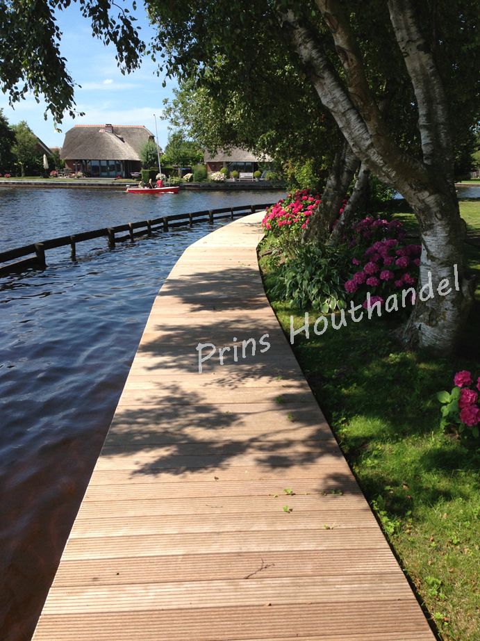 Hardhouten Vlonderplanken Bankirai Yellow Balau 21x145mm - Afbeelding 3