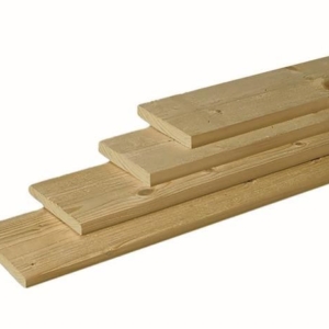 Geimpregneerde schuttingplank 25x200mm fijnbezaagd 4m1