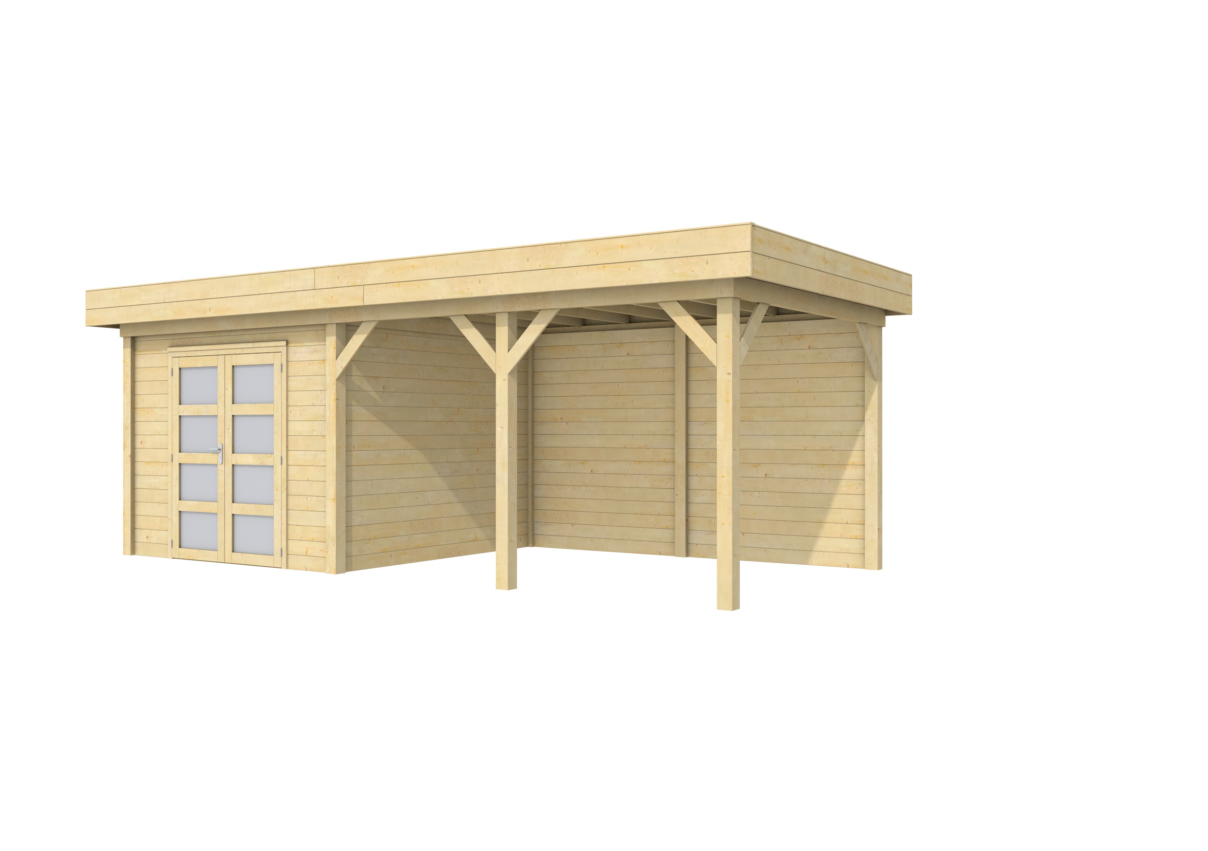 Topvision tuinhuis met zijluifel