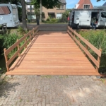 Hardhouten Angelim Vermelho / Azobe Vlonderplanken / Brugdekdelen 45x190mm